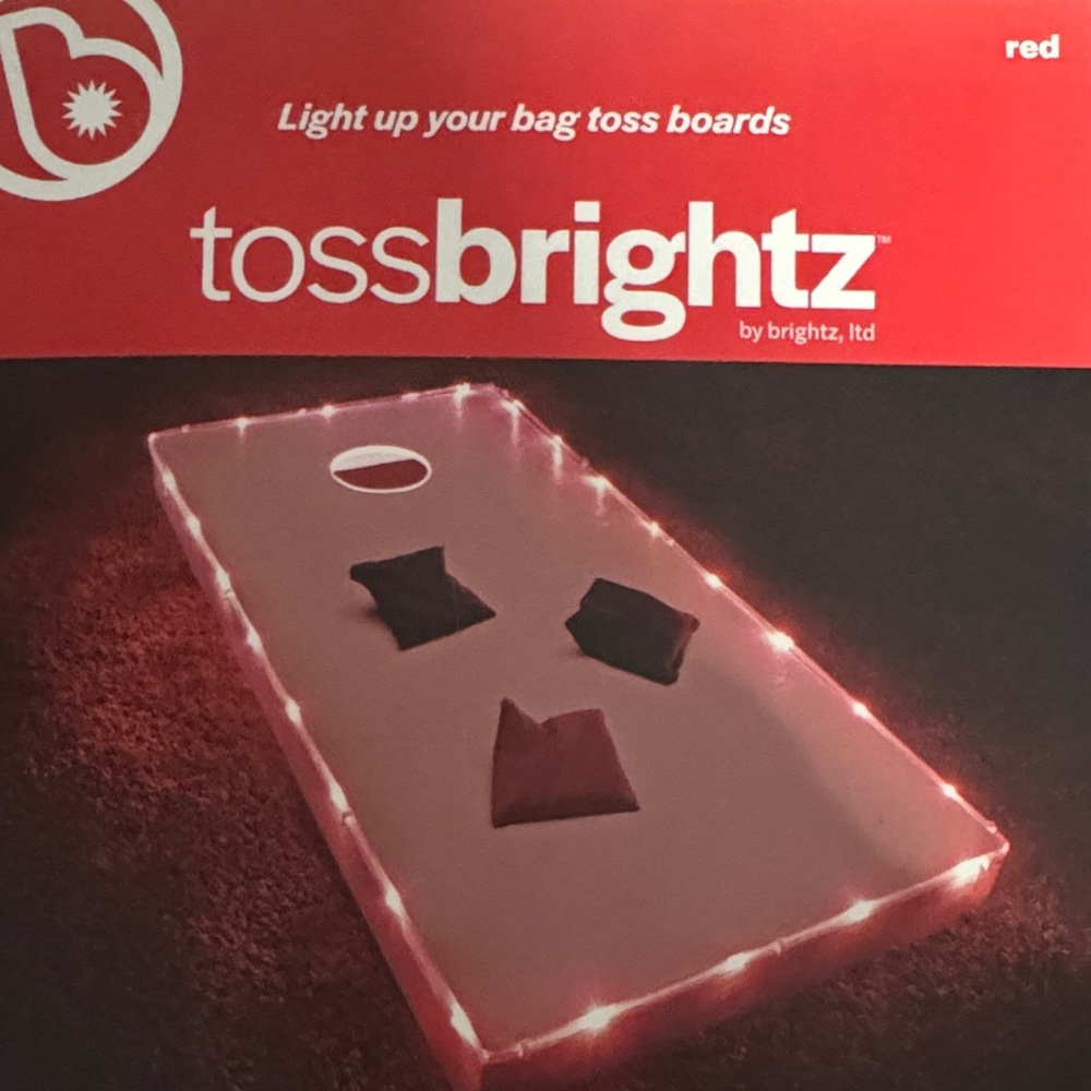 NIB-Brightz Toss Brightz Red LED Cornhole Light Kit ABS Plastics 1 pk
